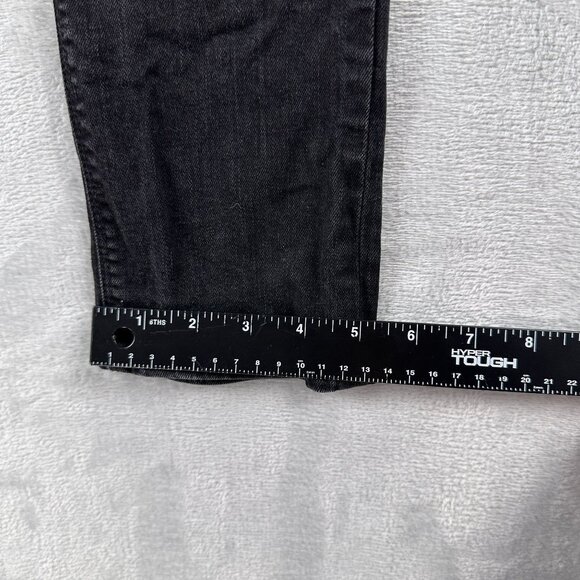 Asos Design Super Skinny Jeans Womens Size W34X30L Distressed Mid Rise Black - Picture 9 of 11